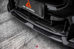 BMW M2/C G87 2023 2024 with Aftermarket Parts - AE Style Lower Grill Pre-preg Carbon Fiber from ArmorExtend