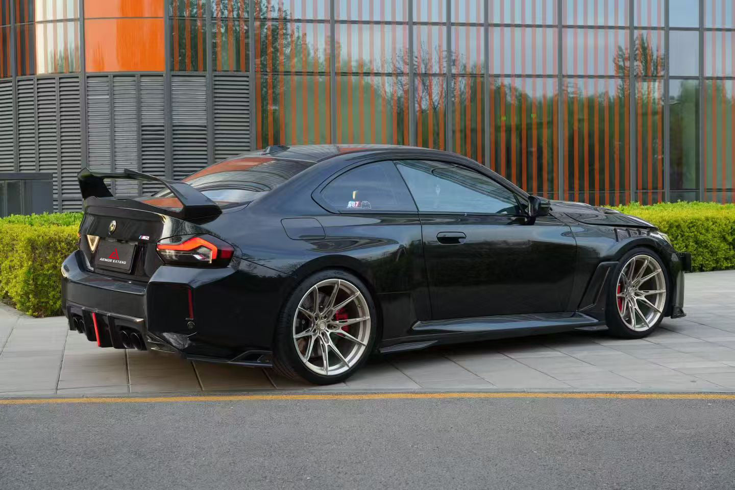 BMW M2 & M2C G87 2023 2024?with Aftermarket Parts - AE V2 Style Front Fenders Carbon Fiber from ArmorExtend