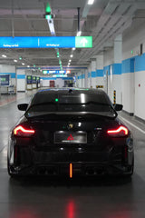 BMW M2 M2C G87 2023-ON & 2 Series M240 230 G42 2022-ON with Aftermarket Parts - ART V4 Rear Lip Spoiler Dry Pre-preg Carbon Fiber from ArmorExtend