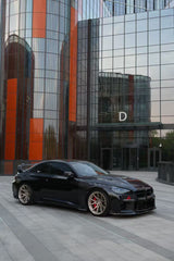 BMW M2 & M2C G87 2023 2024 with Aftermarket Parts - AE V2 Style Front Fenders Pre-preg Carbon Fiber from ArmorExtend