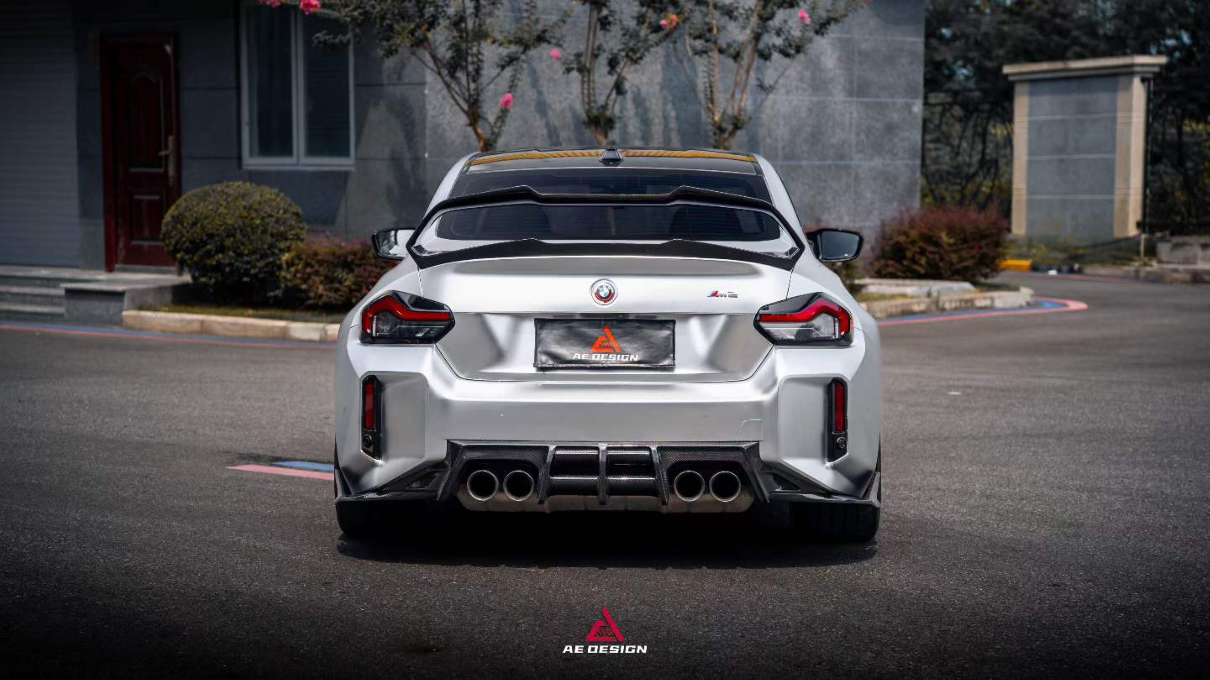 BMW M2 M2C G87 2023-ON & 2 Series M240 230 G42 2022-ON with Aftermarket Parts - ART V4 Rear Lip Spoiler Dry Pre-preg Carbon Fiber from ArmorExtend
