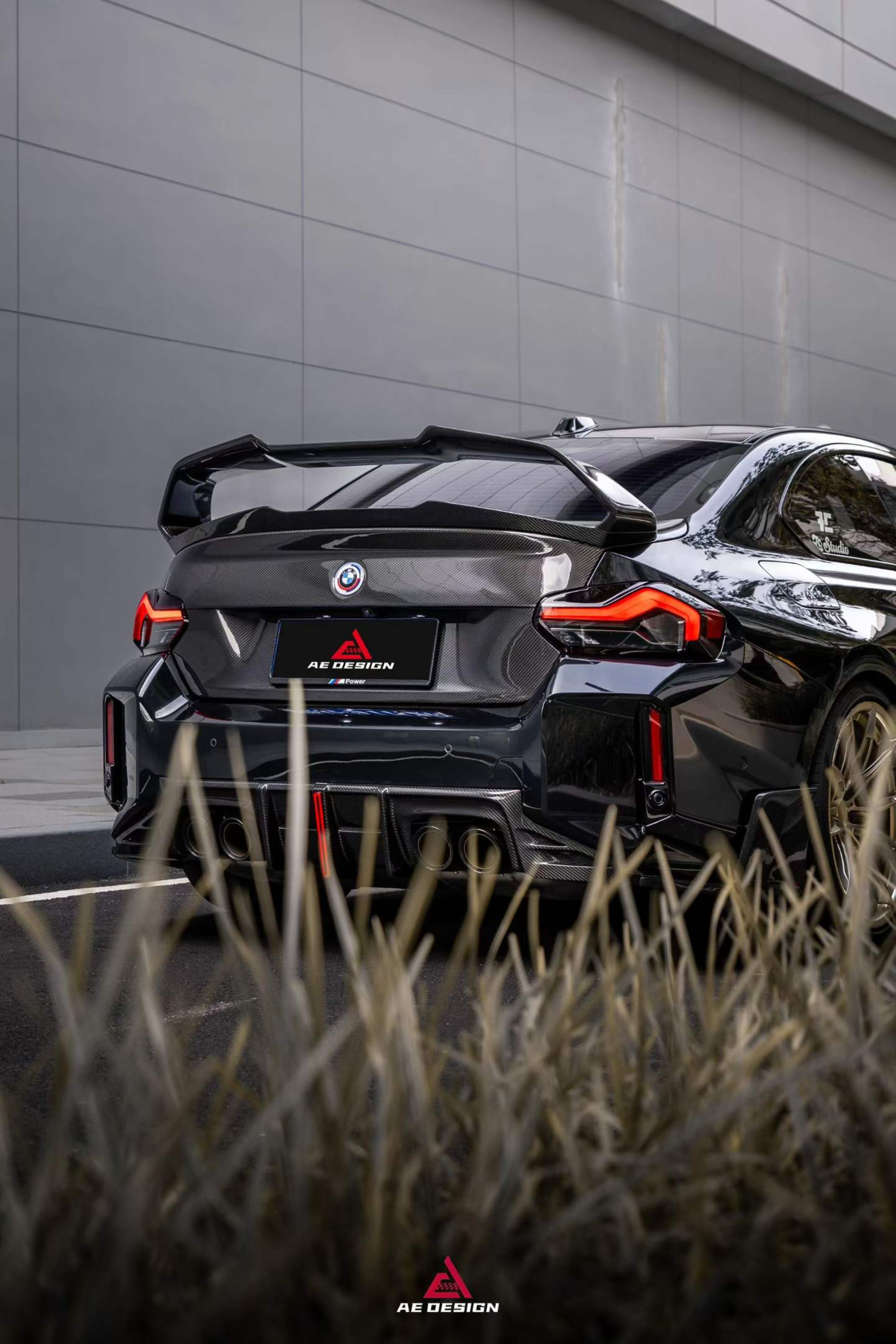 BMW M2 M2C G87 2023-ON & 2 Series M240 230 G42 2022-ON with Aftermarket Parts - ART V4 Rear Lip Spoiler Dry Pre-preg Carbon Fiber from ArmorExtend