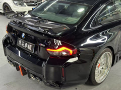 BMW M2 M2C G87 2023 2024 with Aftermarket Parts - ART & ART Street Version & AE Track Version Style Rear Diffuser & Canards Carbon Fiber from ArmorExtend