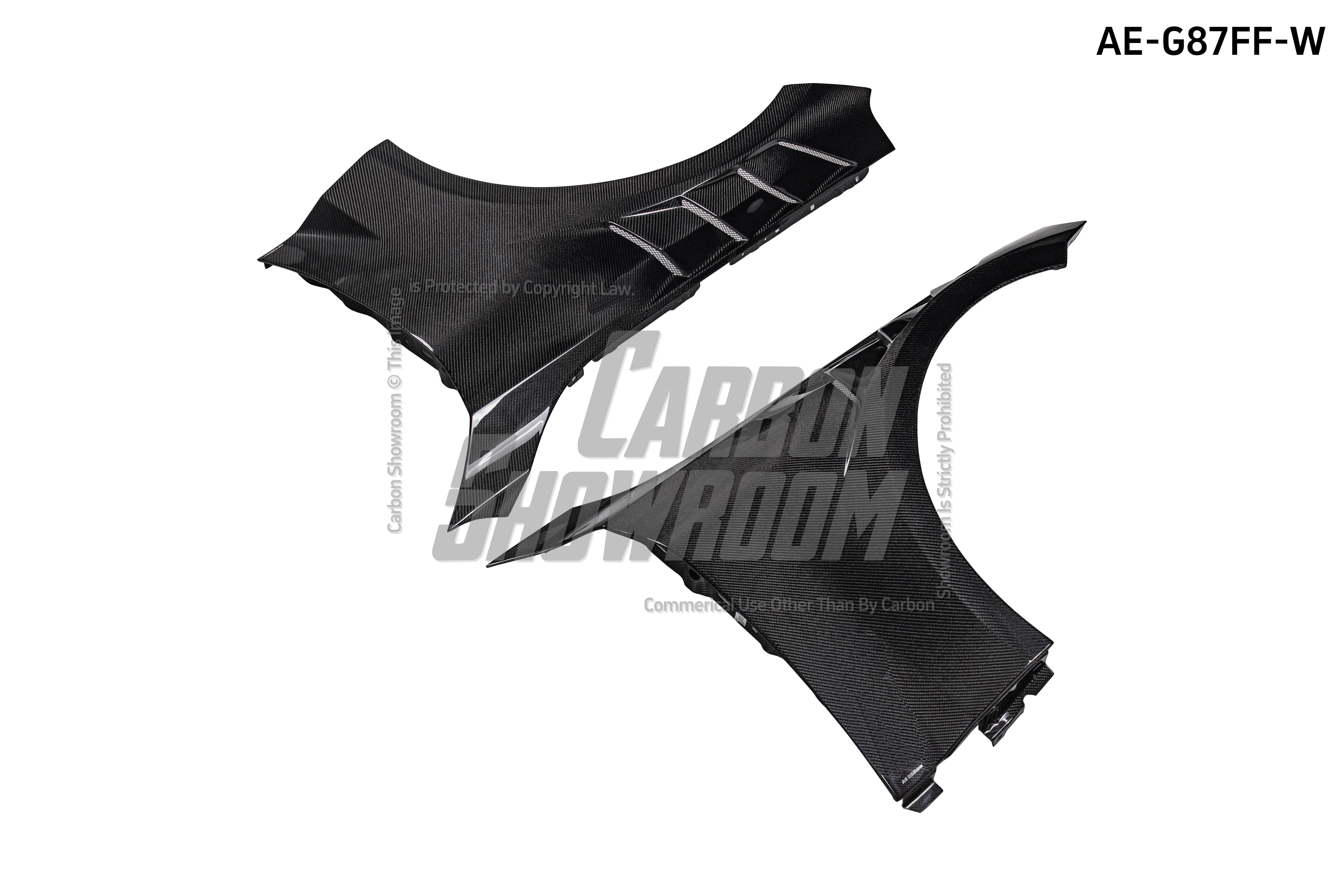 BMW M2 & M2C G87 2023 2024?with Aftermarket Parts - AE Style Front Fenders Carbon Fiber from ArmorExtend