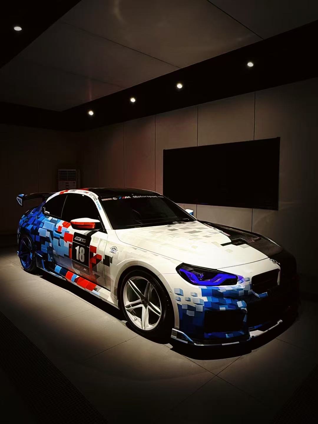BMW M2 & M2C G87 2023 2024 with Aftermarket Parts - ART Style Side Skirts Pre-preg Carbon Fiber from ArmorExtend