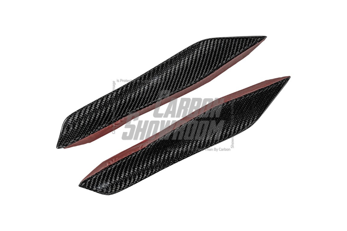 BMW M2 & M2C G87 2023-ON with Aftermarket Parts - AE Style Front Canards Carbon Fiber from ArmorExtend