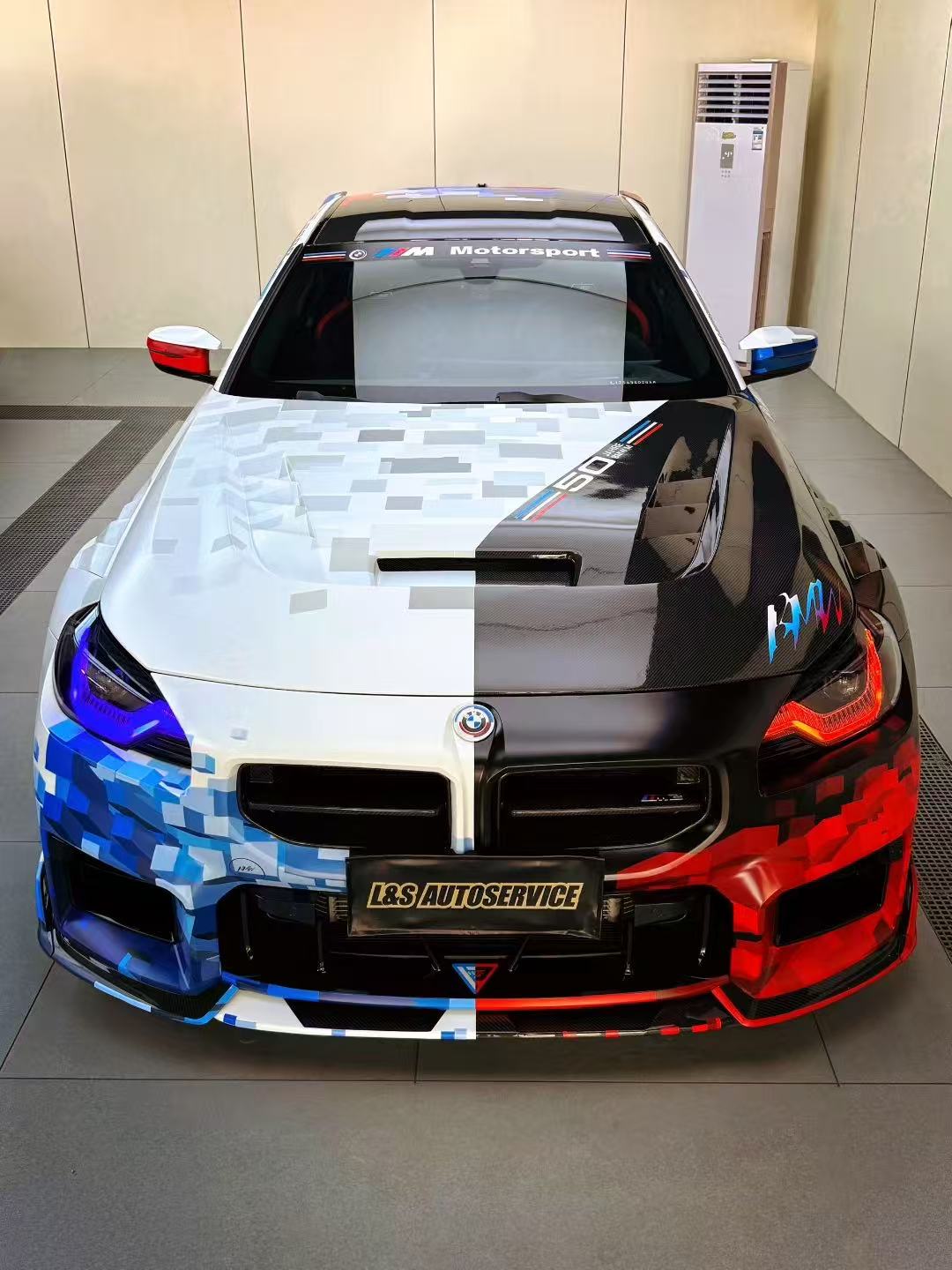  BMW M2 / C G87 2023 2024 & 2 Series 230i M240i G42 2022 2023 2024 with Aftermarket Parts - AE Style Hood Bonnet&nbsp;Double-sided Carbon Fiber from ArmorExtend