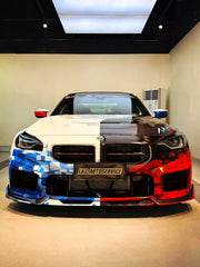  BMW M2 / C G87 2023 2024 & 2 Series 230i M240i G42 2022 2023 2024 with Aftermarket Parts - AE Style Hood Bonnet&nbsp;Double-sided Carbon Fiber from ArmorExtend