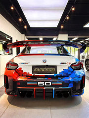 BMW M4 G82 2021-ON & 4 Series G22 430i M440i 2020-ON with Aftermarket Parts - GT Rear Wing Dry Pre-preg Carbon Fiber from ArmorExtend