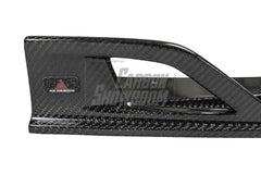 BMW 3 Series 330i (With M-Package Bumper, does not fit base model) M340i LCI G20 G21 2023 2024 2025 with Aftermarket Parts - AE V2 Style Rear Diffuser & Canards Carbon Fiber from?ArmorExtend