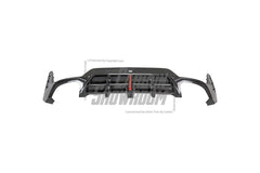 BMW 3 Series 330i (With M-Package Bumper, does not fit base model) M340i LCI G20 G21 2023 2024 2025 with Aftermarket Parts - AE V2 Style Rear Diffuser & Canards Carbon Fiber from?ArmorExtend