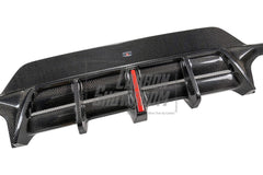 BMW 3 Series 330i (With M-Package Bumper, does not fit base model) M340i LCI G20 G21 2023 2024 2025 with Aftermarket Parts - AE V2 Style Rear Diffuser & Canards Carbon Fiber from?ArmorExtend