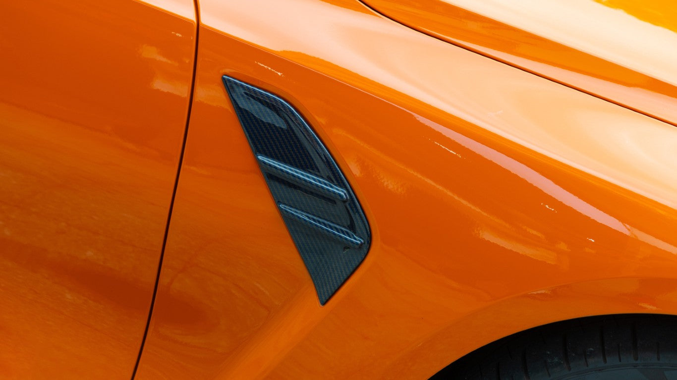 BMW M3 M3C M3CS G80 G81 & M4 M4C M4CS G82 G83 2021-ON with Aftermarket Parts - MP Style Fender Trim Pre-preg Carbon Fiber from ArmorExtend