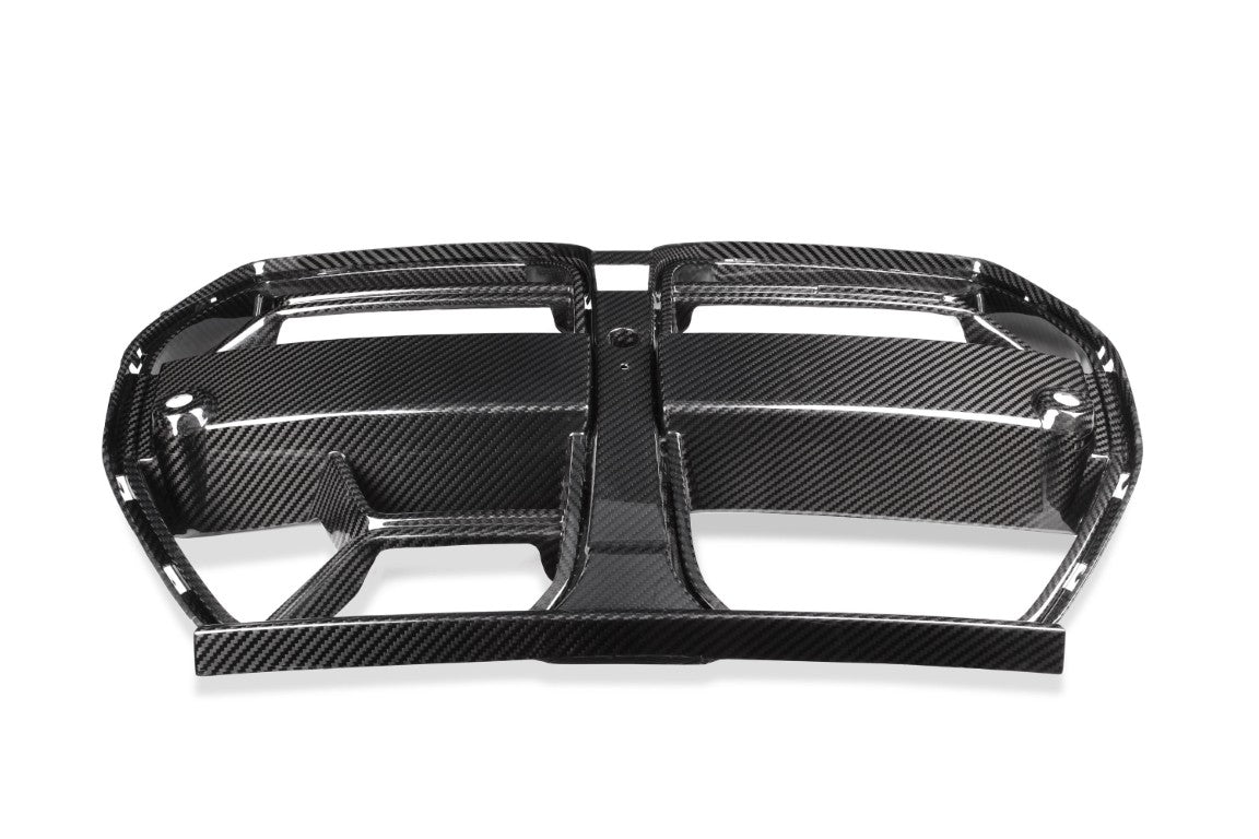 BMW M3 M3C M3CS G80 G81 2021-ON & M4 M4C M4CS G82 G83 2021-ON with Aftermarket Parts - CSL / Without ACC & CSL / With ACC Front Kidney Grill Pre-preg Carbon Fiber from ArmorExtend