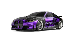 BMW M3CS M3C M3 G80 G81 2021-ON & M4CSL M4CS M4C M4 G82 G83 2021-ON with Aftermarket Parts - ART Vented Transparent Glass V2 Hood Bonnet Dry Pre-preg Carbon Fiber from ArmorExtend