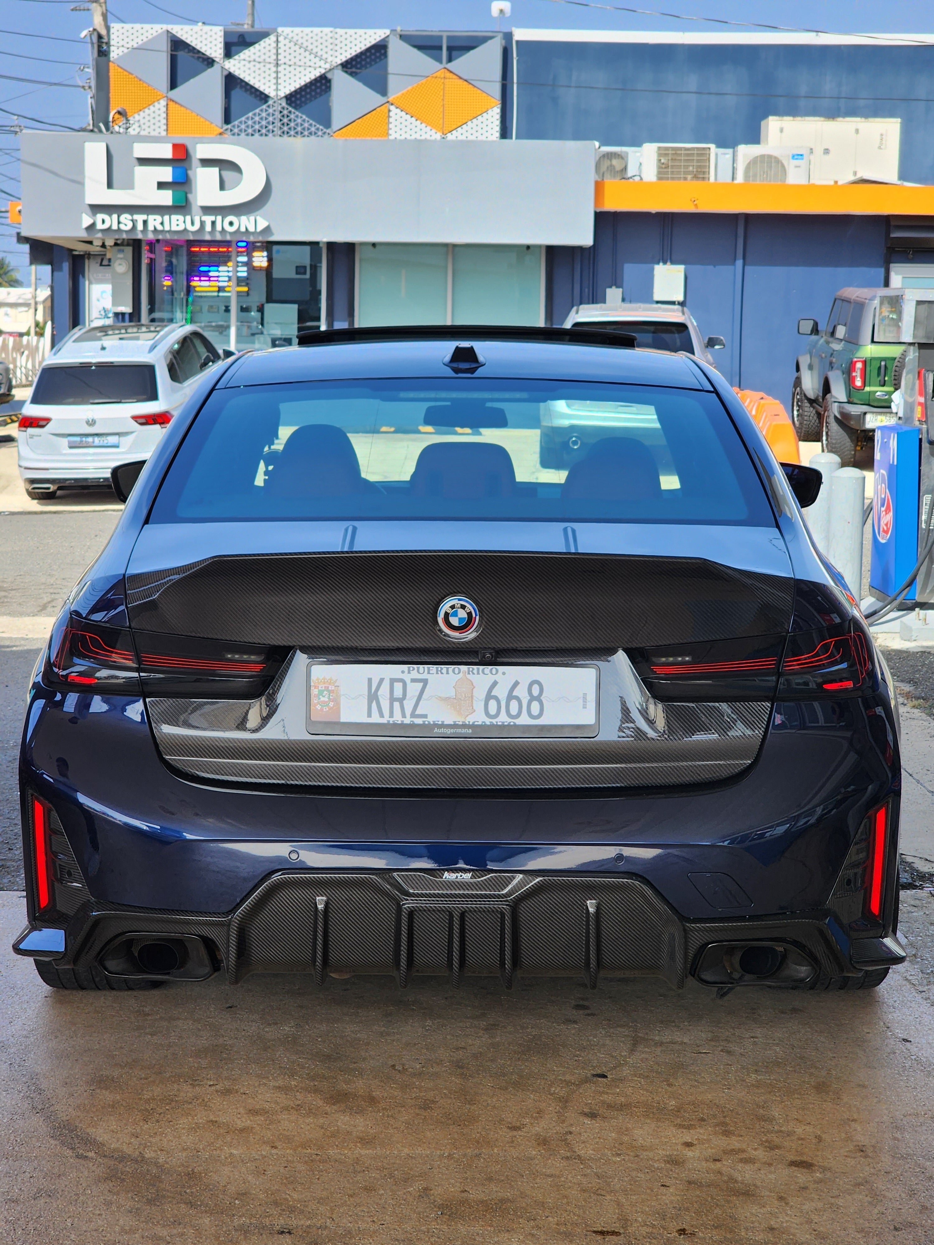 BMW M3 G80 & M4 G82 2021-ON & 3 Series 330i M340i (Fits Both Pre-LCI & LCI) 2019 2020 2021 2022 2023 2024 & 4 Series G22 430i M440i 2020 2021 2022 2023 2024 with Aftermarket Parts - ART Style Trunk Lid Carbon Fiber from ArmorExtend