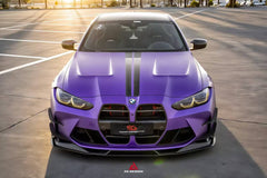 BMW M3 G80 G81 2021 2022 2023 2024 & M4 G82 G83 2021 2022 2023 2024 with Aftermarket Parts - AE V2 Style Front Canards Carbon Fiber from ArmorExtend