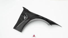 BMW M3 G80 G81 2021 2022 2023 2024 & M4 G82 G83 2021 2022 2023 2024 with Aftermarket Parts - AE Style Front Fenders Pre-preg Carbon Fiber from ArmorExtend