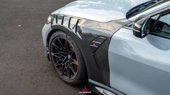 BMW M3 G80 G81 2021 2022 2023 2024 & M4 G82 G83 2021 2022 2023 2024 with Aftermarket Parts - AE Style Front Fenders Pre-preg Carbon Fiber from ArmorExtend