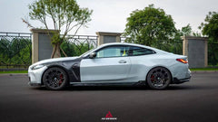 BMW M3 G80 G81 2021 2022 2023 2024 & M4 G82 G83 2021 2022 2023 2024 with Aftermarket Parts - AE Style Front Fenders Pre-preg Carbon Fiber from ArmorExtend