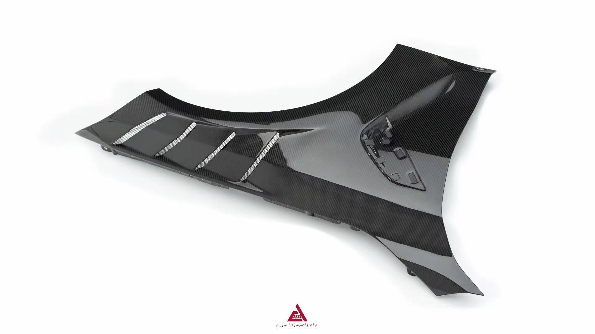 BMW M3 G80 G81 2021 2022 2023 2024 & M4 G82 G83 2021 2022 2023 2024 with Aftermarket Parts - AE Style Front Fenders Pre-preg Carbon Fiber from ArmorExtend