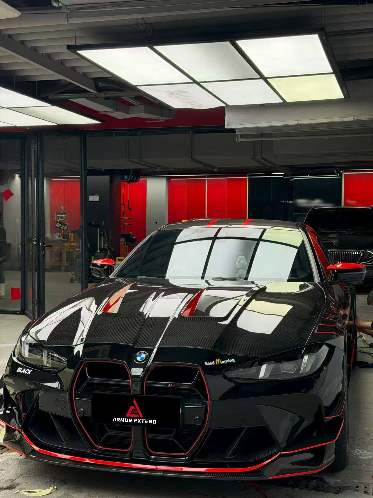 BMW M3 G80 G81 2021-ON & M4 G82 G83 2021-ON with Aftermarket Parts - Venom Sport Series Style Front Canards Dry Pre-preg Carbon Fiber from ArmorExtend