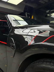 BMW M3 G80 G81 2021 2022 2023 2024 & M4 G82 G83 2021 2022 2023 2024 with Aftermarket Parts - AE Style Front Fenders Pre-preg Carbon Fiber from ArmorExtend