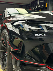 BMW M3 G80 G81 2021-ON & M4 G82 G83 2021-ON with Aftermarket Parts - Venom Sport Series Style Front Canards Dry Pre-preg Carbon Fiber from ArmorExtend