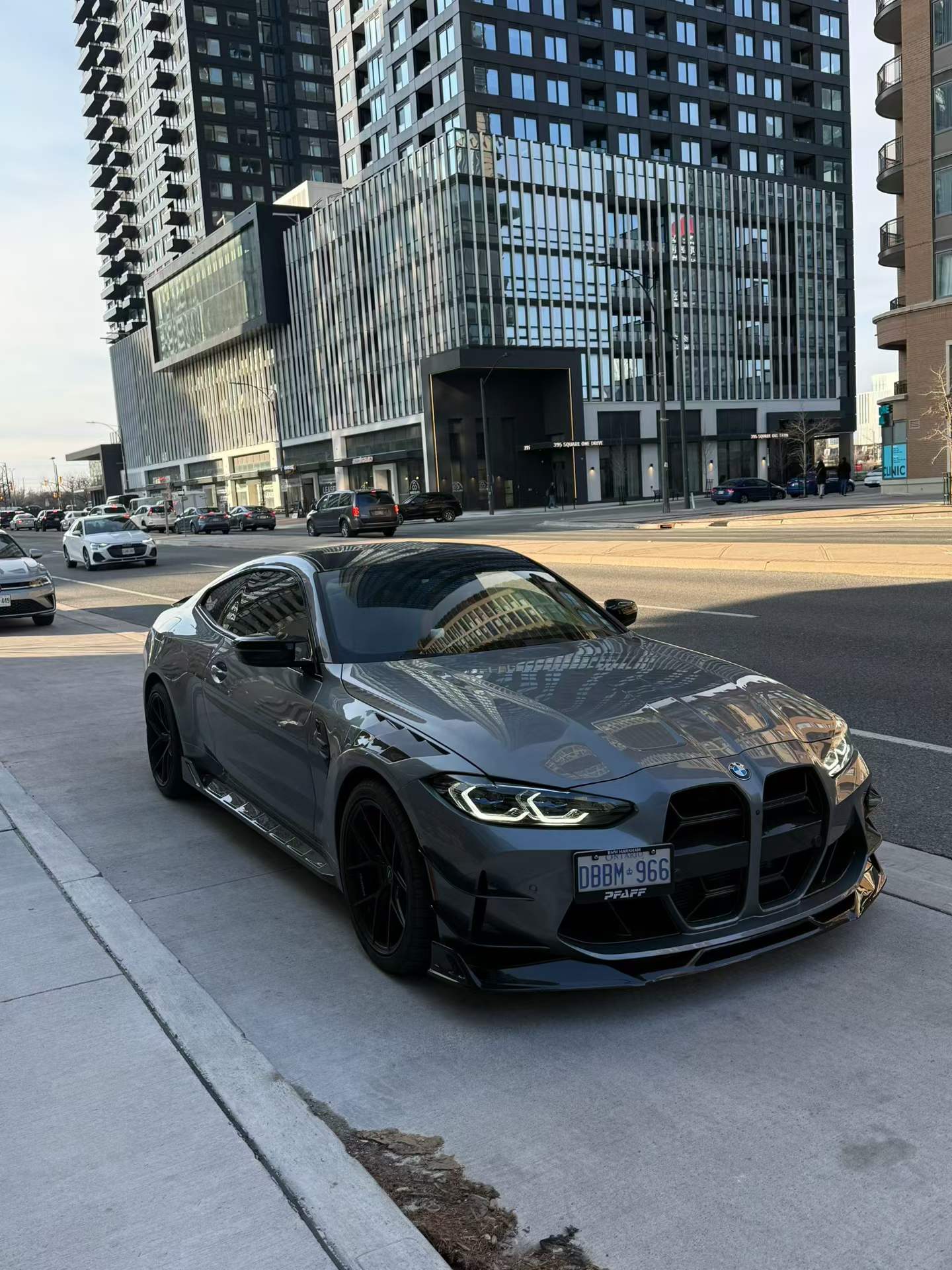 BMW M3 G80 G81 2021 2022 2023 2024 & M4 G82 G83 2021 2022 2023 2024 with Aftermarket Parts - AE Style Front Fenders Carbon Fiber from ArmorExtend