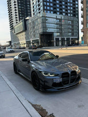 BMW M3 G80 G81 2021 2022 2023 2024 & M4 G82 G83 2021 2022 2023 2024 with Aftermarket Parts - AE Style Front Fenders Carbon Fiber from ArmorExtend