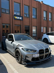 BMW M3 G80 G81 2021 2022 2023 2024 & M4 G82 G83 2021 2022 2023 2024 with Aftermarket Parts - AE V2 Style Front Canards Carbon Fiber from ArmorExtend
