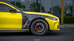 BMW M3 G80 G81 2021 2022 2023 2024 & M4 G82 G83 2021 2022 2023 2024 with Aftermarket Parts - AE Style Front Fenders Carbon Fiber from ArmorExtend