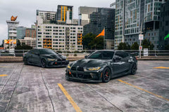 BMW M3 G80 G81 2021 2022 2023 2024 & M4 G82 G83 2021 2022 2023 2024 with Aftermarket Parts - AE Style Front Fenders Pre-preg Carbon Fiber from ArmorExtend