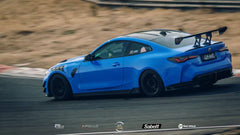 BMW M3 G80 G81 2021 2022 2023 2024 & M4 G82 G83 2021 2022 2023 2024 with Aftermarket Parts - AE Style Side Skirts Carbon Fiber from ArmorExtend