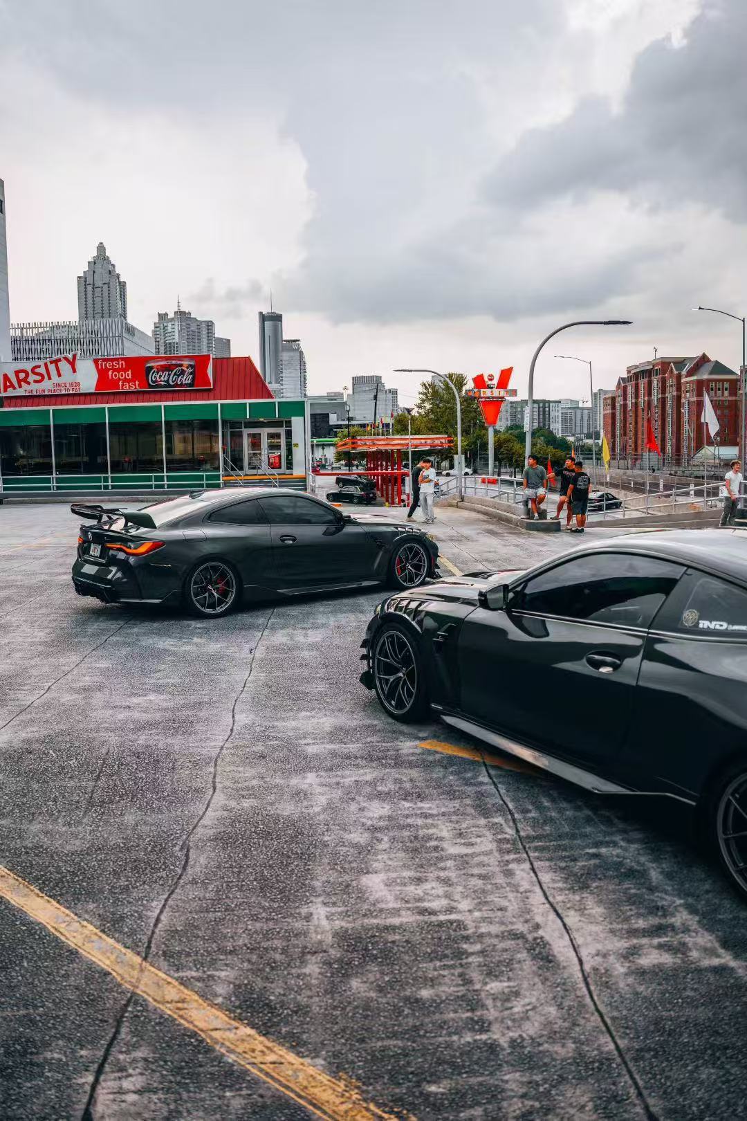 BMW M3 G80 G81 2021 2022 2023 2024 & M4 G82 G83 2021 2022 2023 2024 with Aftermarket Parts - AE Style Front Fenders Pre-preg Carbon Fiber from ArmorExtend