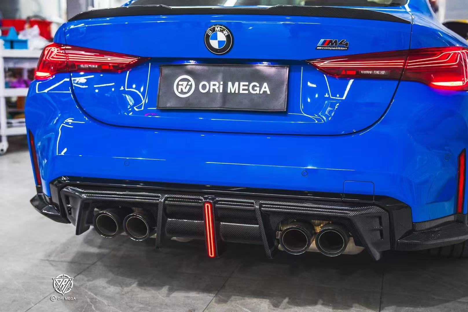 BMW M4 G82 2021 2022 2023 2024 & 4 Series G22 430i M440i 2020 2021 2022 2023 2024 with Aftermarket Parts - ART V2 Style Fiber Rear Wing Carbon Fiber from Pre-preg ArmorExtend