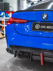 BMW M4 G82 2021 2022 2023 2024 & 4 Series G22 430i M440i 2020 2021 2022 2023 2024 with Aftermarket Parts - ART V2 Style Fiber Rear Wing Carbon Fiber from Pre-preg ArmorExtend