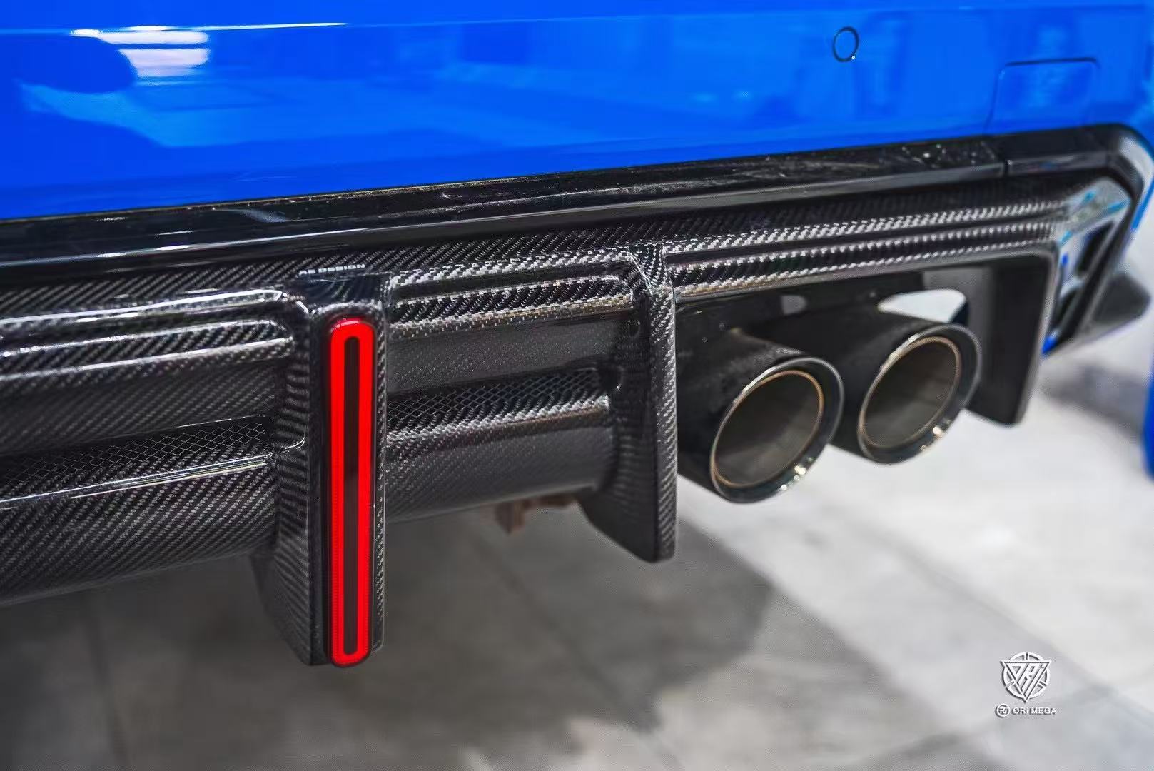 BMW M4 G82 2021 2022 2023 2024 & 4 Series G22 430i M440i 2020 2021 2022 2023 2024 with Aftermarket Parts - ART V2 Style Fiber Rear Wing Carbon Fiber from Pre-preg ArmorExtend