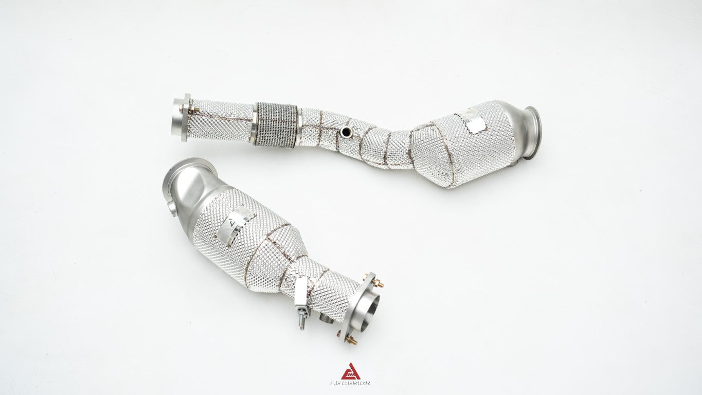 BMW M3 G80 G81 & M4 G82 G83 2021-ON (3.0T) with Aftermarket Parts - 200 & 300 & 400 CELL Downpipe Stainless Steel / Titanium from ArmorExtend