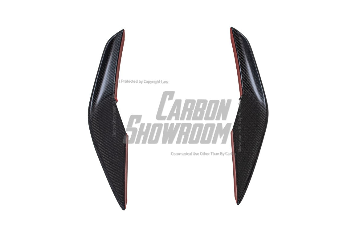 BMW M3 G80 G81 2021 2022 2023 2024 & M4 G82 G83 2021 2022 2023 2024 with Aftermarket Parts - AE Style Front Canards Carbon Fiber from ArmorExtend