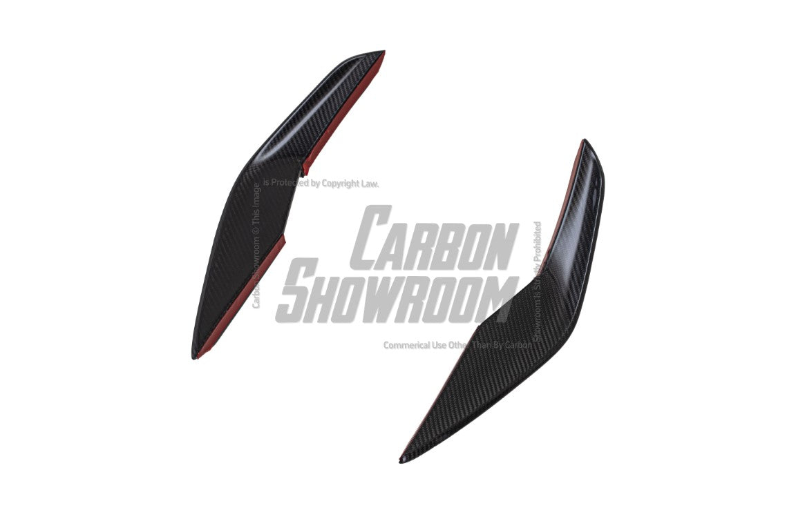 BMW M3 G80 G81 2021 2022 2023 2024 & M4 G82 G83 2021 2022 2023 2024 with Aftermarket Parts - AE Style Front Canards Carbon Fiber from ArmorExtend