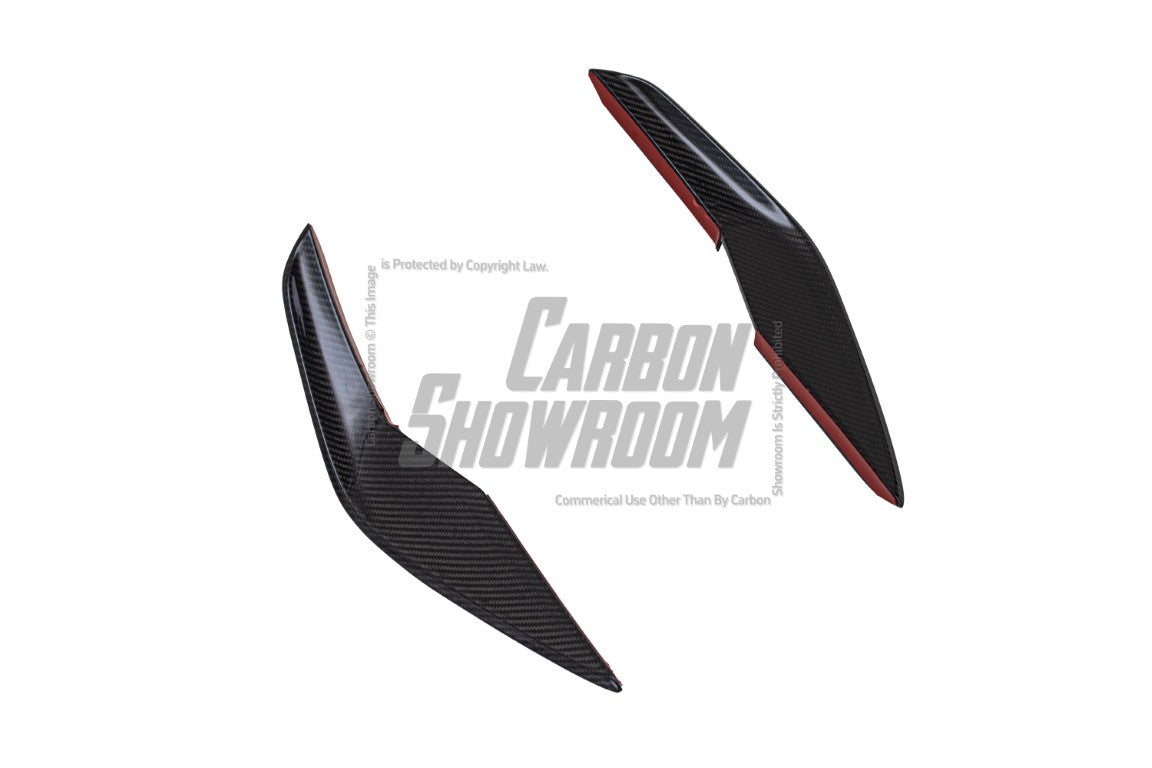 BMW M3 G80 G81 2021 2022 2023 2024 & M4 G82 G83 2021 2022 2023 2024 with Aftermarket Parts - AE Style Front Canards Carbon Fiber from ArmorExtend