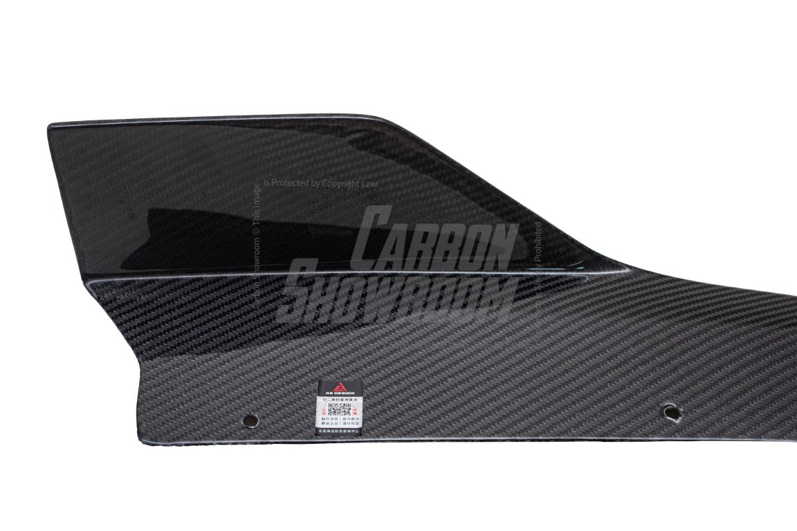 BMW M3 G80 G81 2021 2022 2023 2024 M4 G82 G83 2021 2022 2023 2024 with Aftermarket Parts - AE Style Rear Diffuser & Canards Carbon Fiber from ArmorExtend