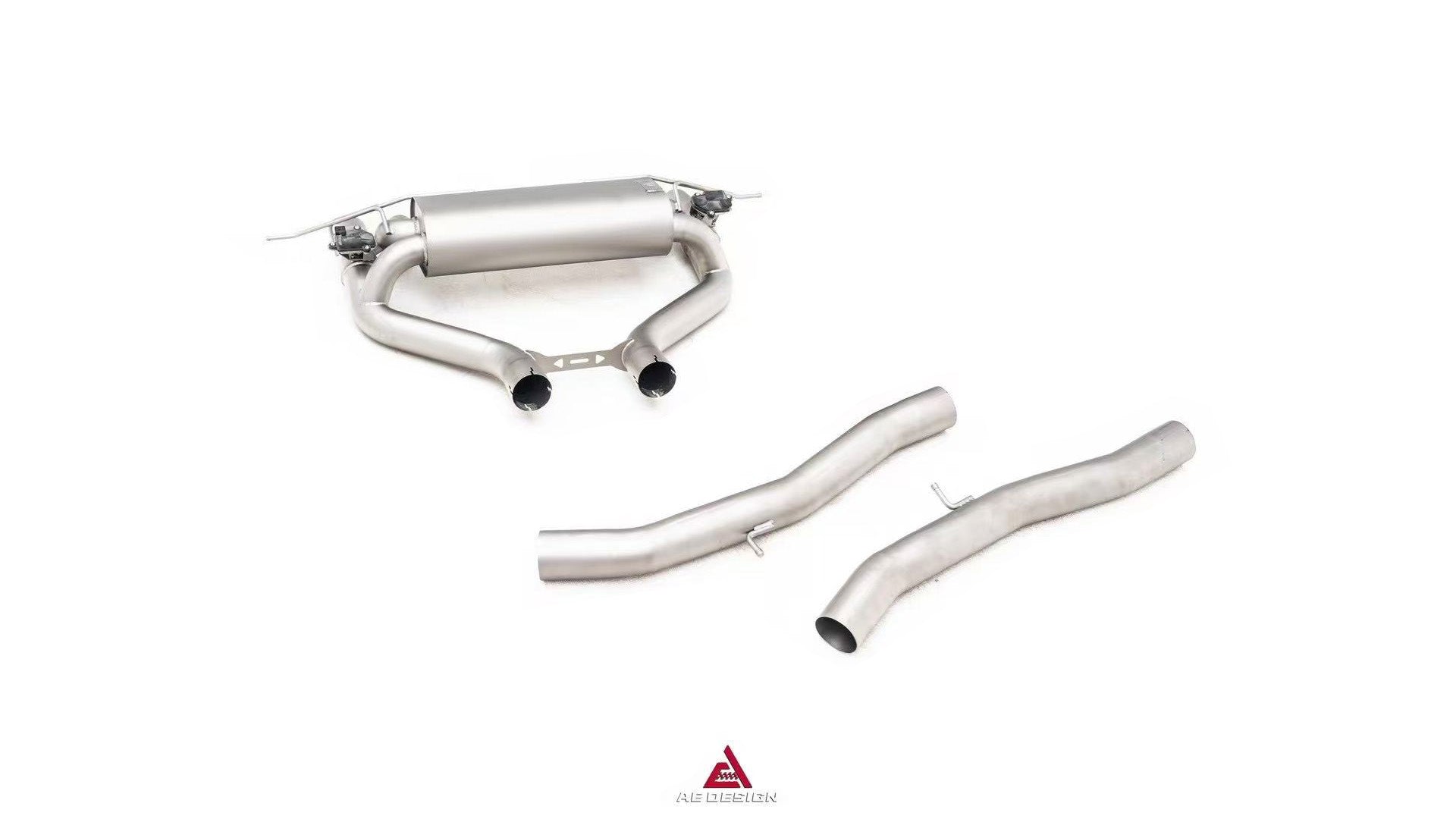 BMW M3 G80 G81 & M4 G82 G83 2021-ON (3.0T) with Aftermarket Parts - Axle-back Exhaust with Valve Quadtips Stainless Steel / Titanium from ArmorExtend