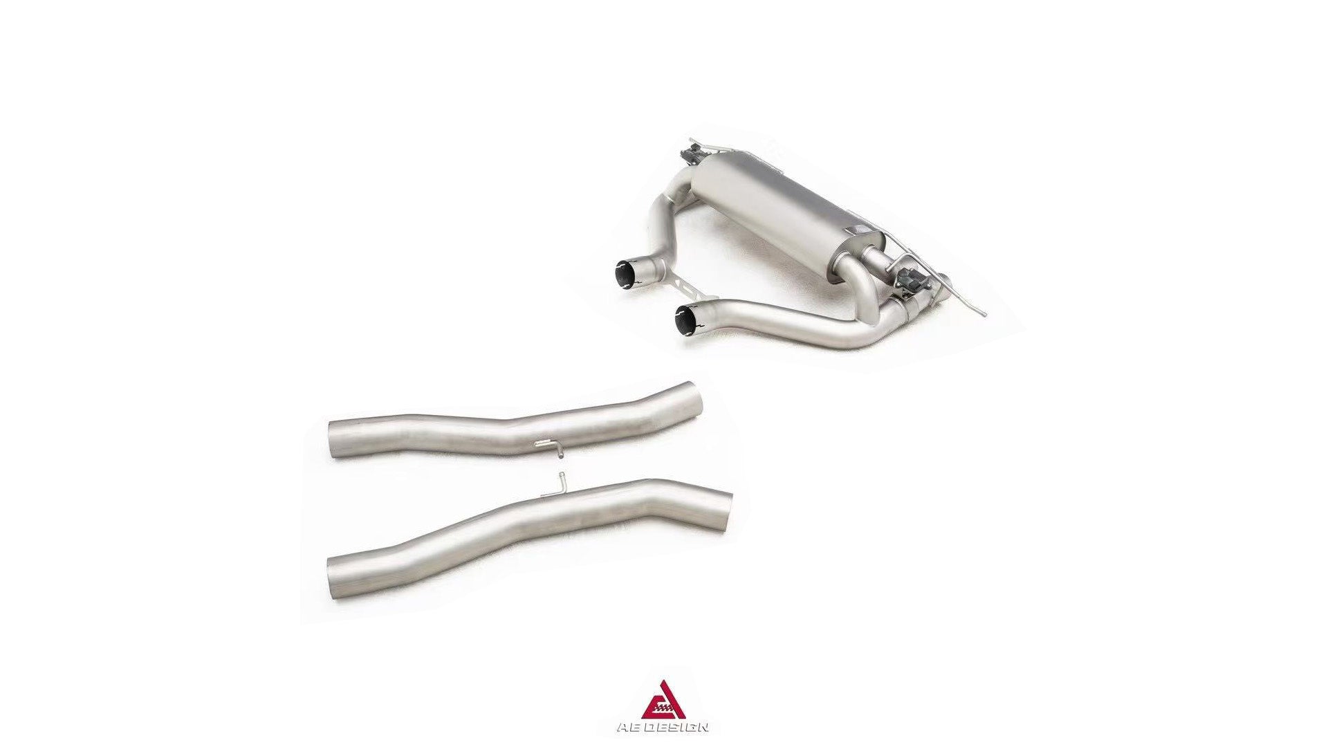 BMW M3 G80 G81 & M4 G82 G83 2021-ON (3.0T) with Aftermarket Parts - Axle-back Exhaust with Valve Quadtips Stainless Steel / Titanium from ArmorExtend