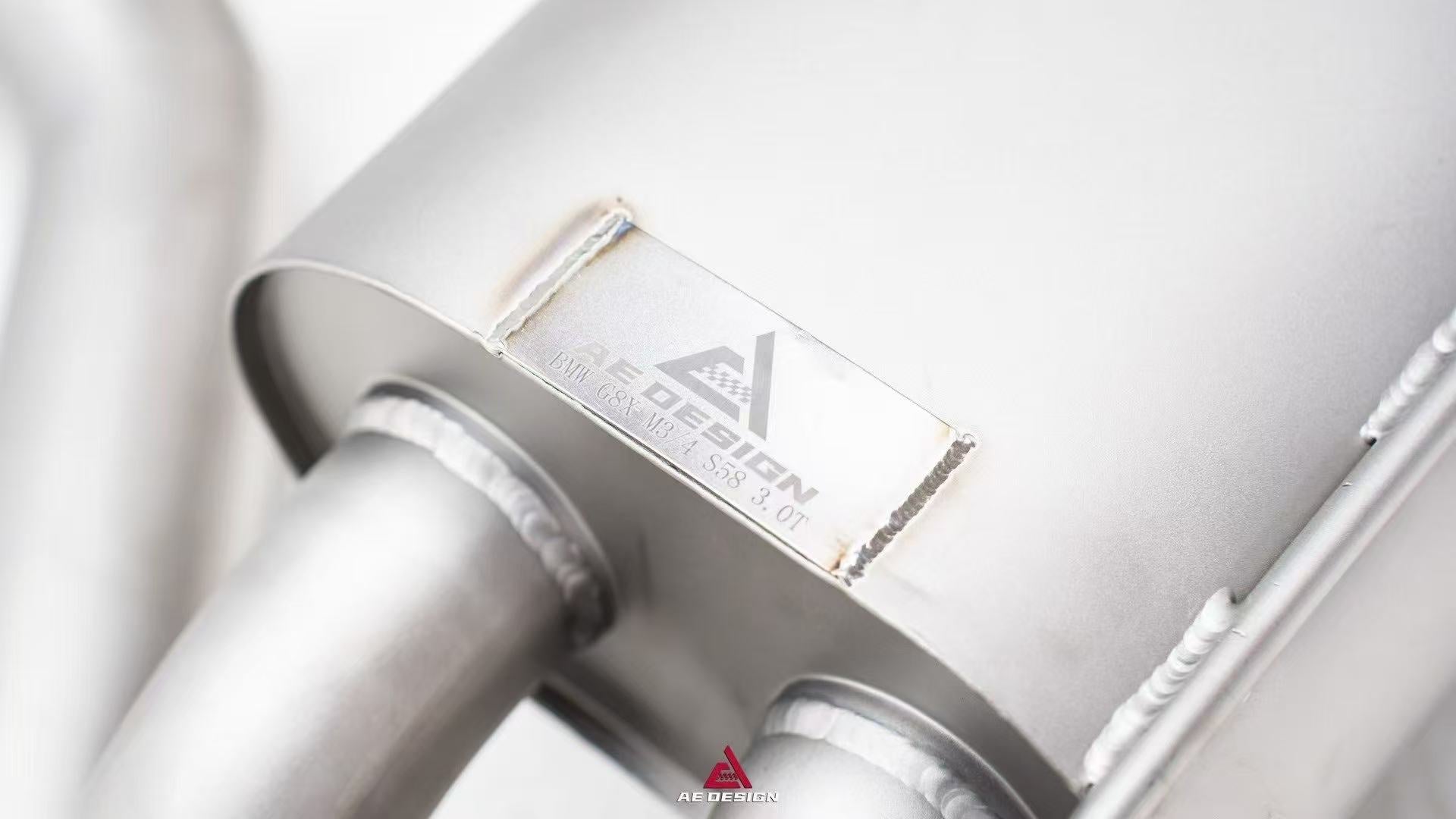 BMW M3 G80 G81 & M4 G82 G83 2021-ON (3.0T) with Aftermarket Parts - Catback Exhaust with Valve Stainless Steel / Titanium from ArmorExtend