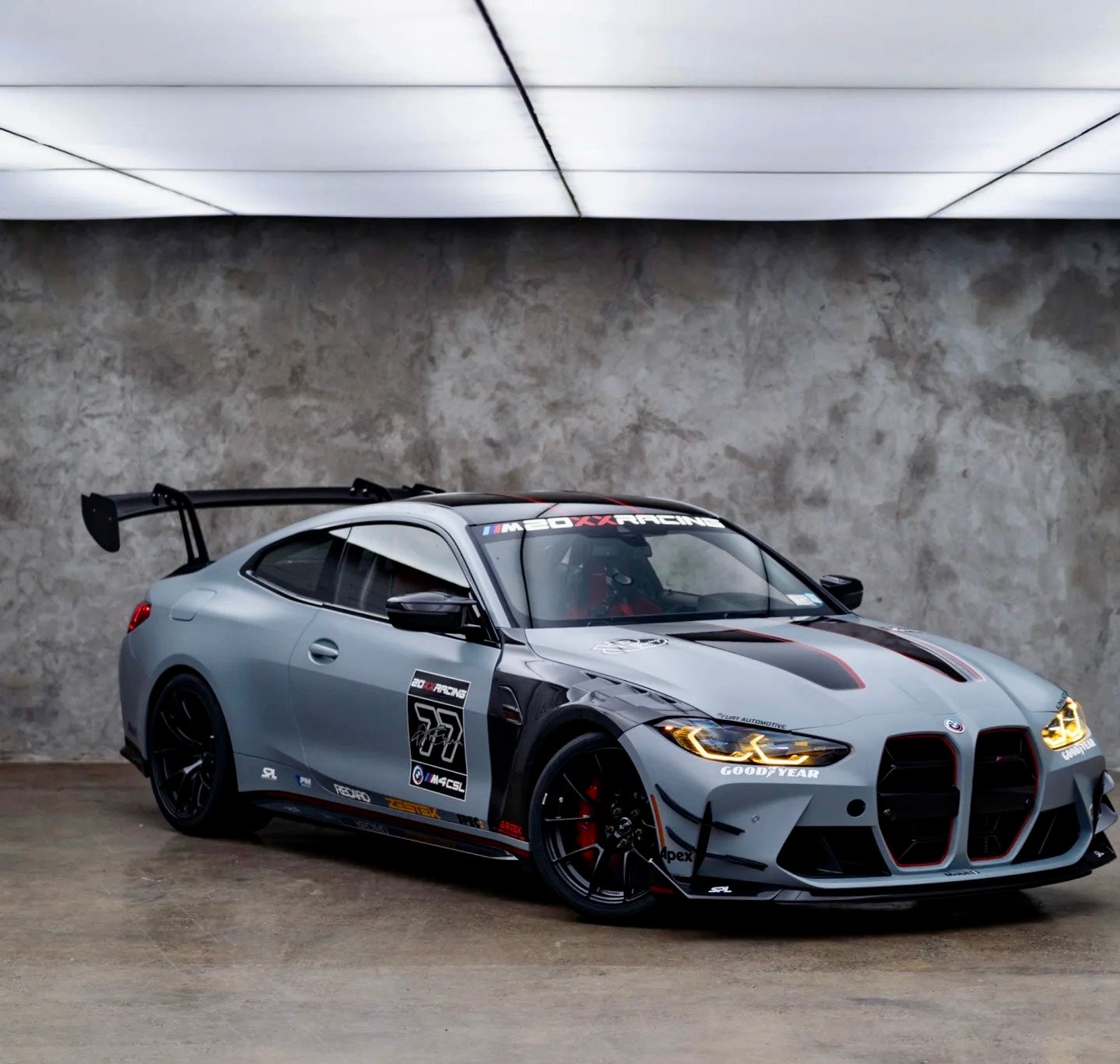 BMW M3 G80 G81 2021 2022 2023 2024 & M4 G82 G83 2021 2022 2023 2024 with Aftermarket Parts - AE V2 Style Front Canards Carbon Fiber from ArmorExtend