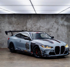 BMW M3 G80 G81 2021 2022 2023 2024 & M4 G82 G83 2021 2022 2023 2024 with Aftermarket Parts - AE V2 Style Front Canards Carbon Fiber from ArmorExtend