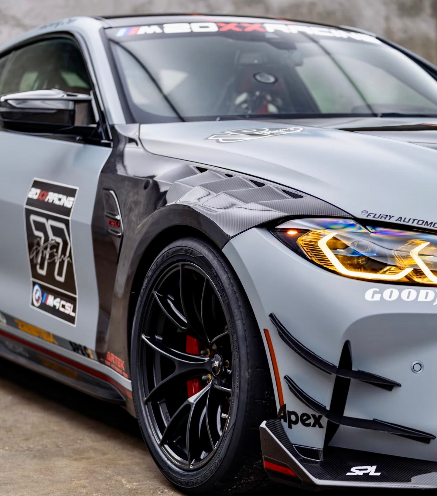 BMW M3 G80 G81 2021 2022 2023 2024 & M4 G82 G83 2021 2022 2023 2024 with Aftermarket Parts - AE V2 Style Front Canards Carbon Fiber from ArmorExtend