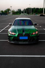 BMW M3 G80 G81 2021 2022 2023 2024 & M4 G82 G83 2021 2022 2023 2024 with Aftermarket Parts - AE V2 Style Front Canards Carbon Fiber from ArmorExtend
